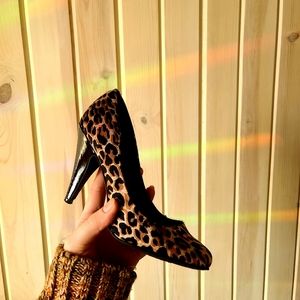 Cheetah Print petite heels